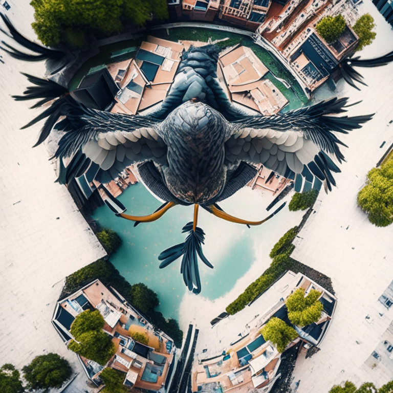 bird's eye view perspective of this subject