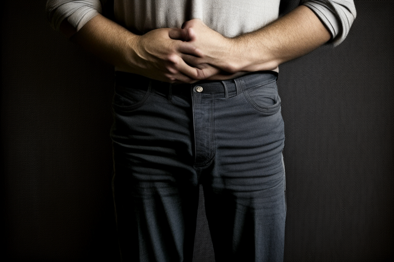 person facing left, hand on hip