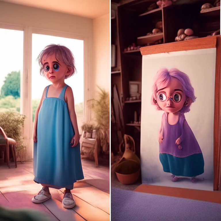 edit the image in pixar illustration style