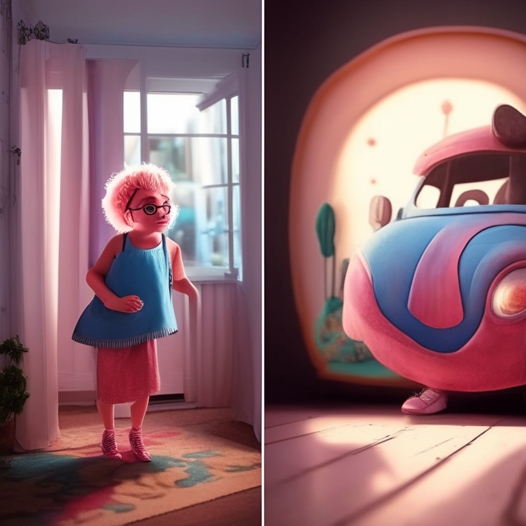 edit the image in pixar illustration style