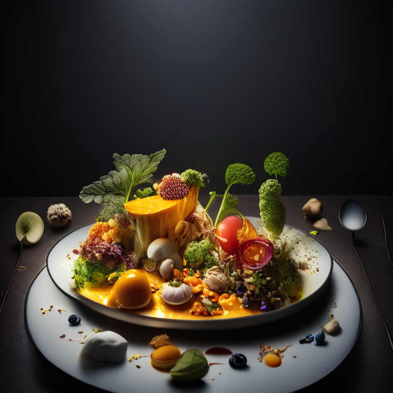 a macro photo of food on a plate, filling almost the entire frame shot with bright, clear studio lighting