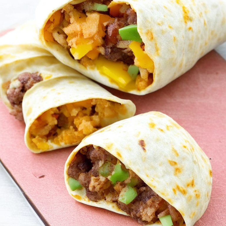 air fryer breakfast burritos