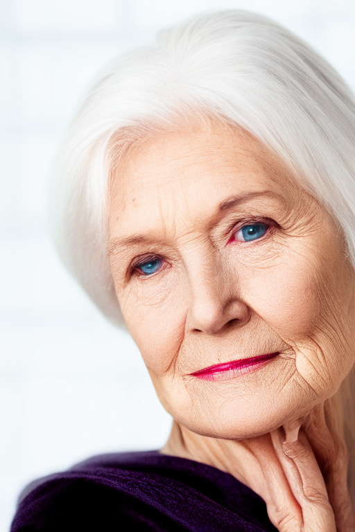 Older blonde woman 