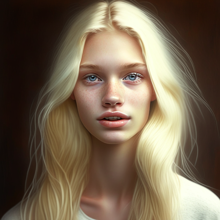 20 year old blond woman