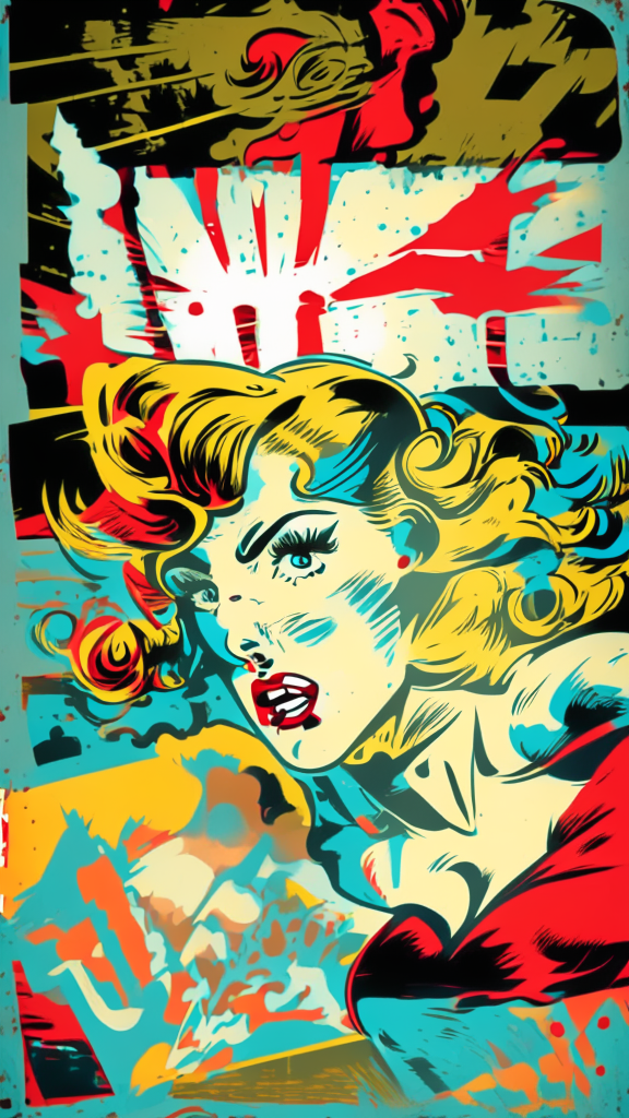 retro comic style