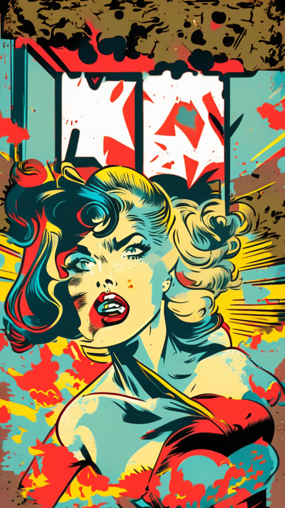retro comic style