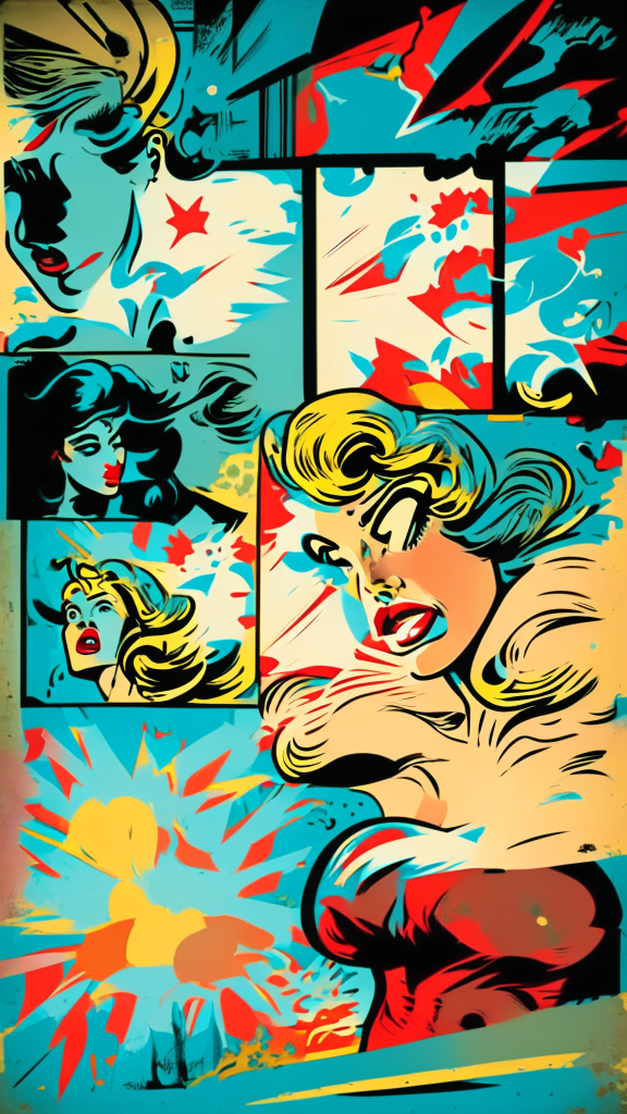 retro comic style