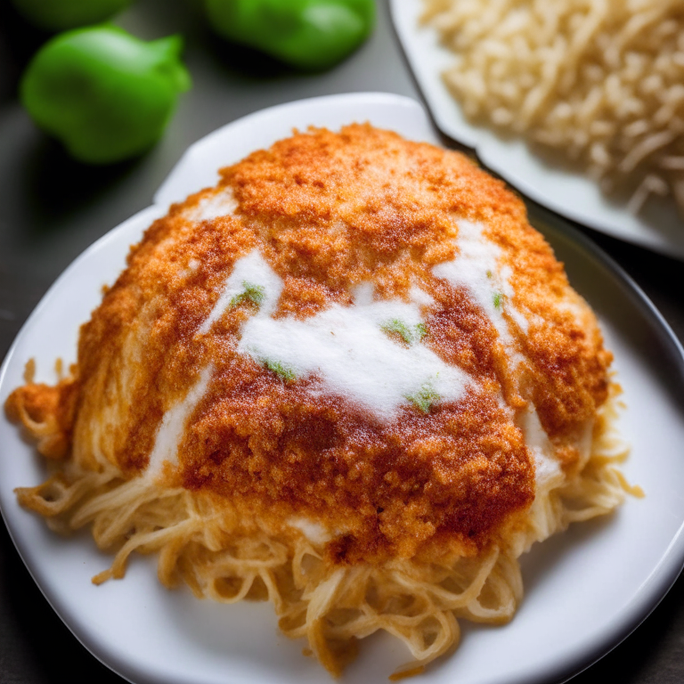 Air Fryer Chicken Parmesan filling most of the frame, taken with bright, clear studio lighting and razor-sharp focus so the chicken is completely in focus with no blurry areas