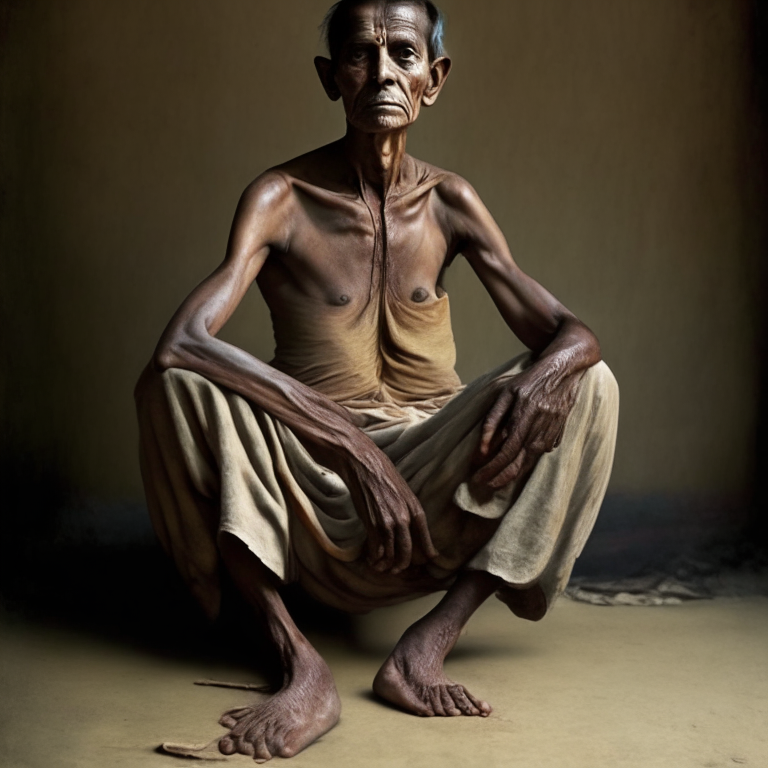 a person in Tolasana pose, legs crossed