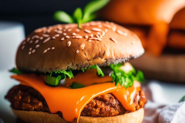 Air Fryer Turkey Burgers with Sweet Potato Fries, natural light, zoomed in to fill frame, focused manually, mid-range aperture, every part in focus