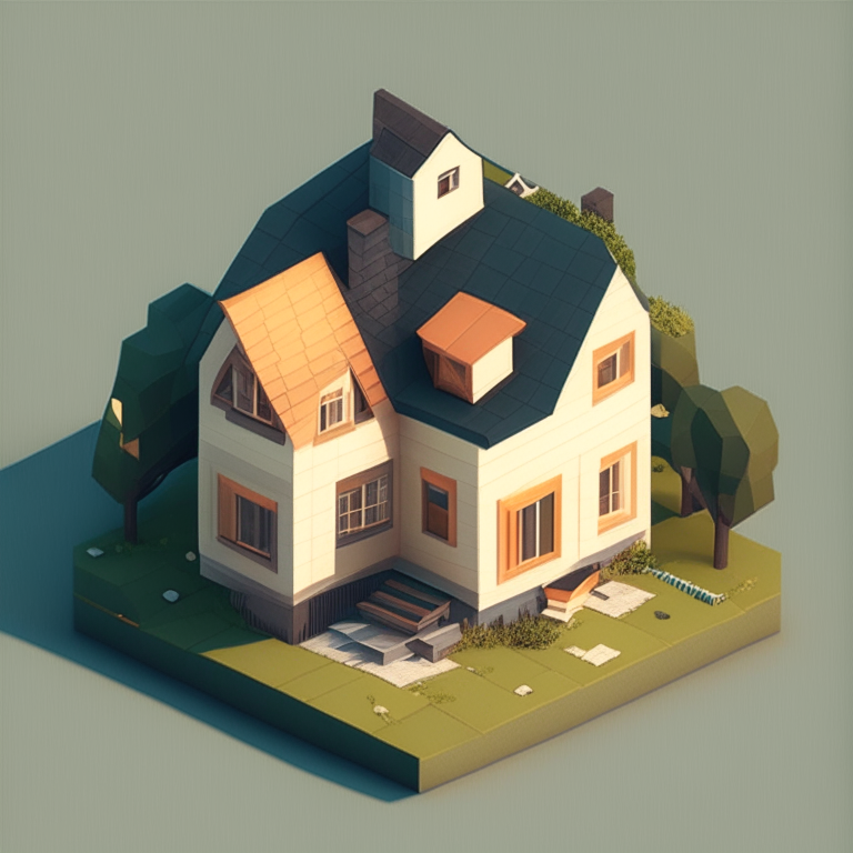 an isometric house