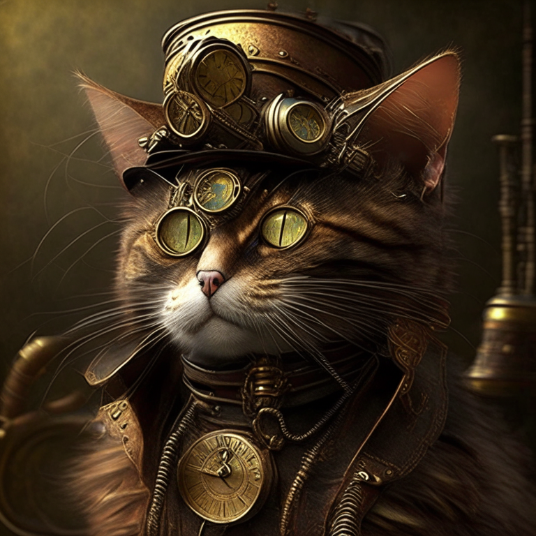 steampunk cat