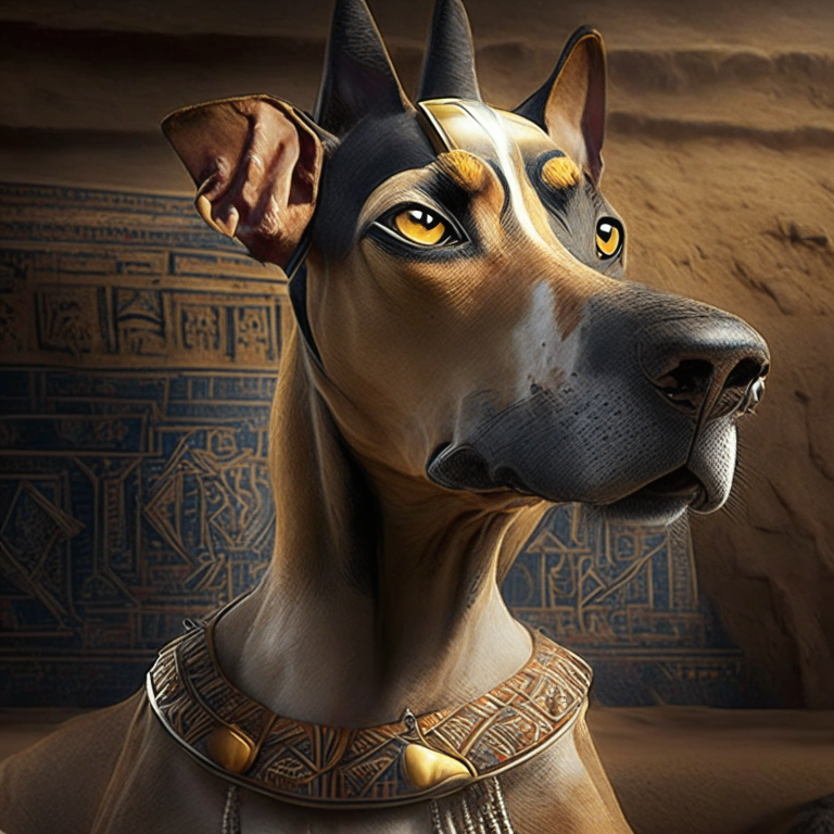 an Egyptian dog