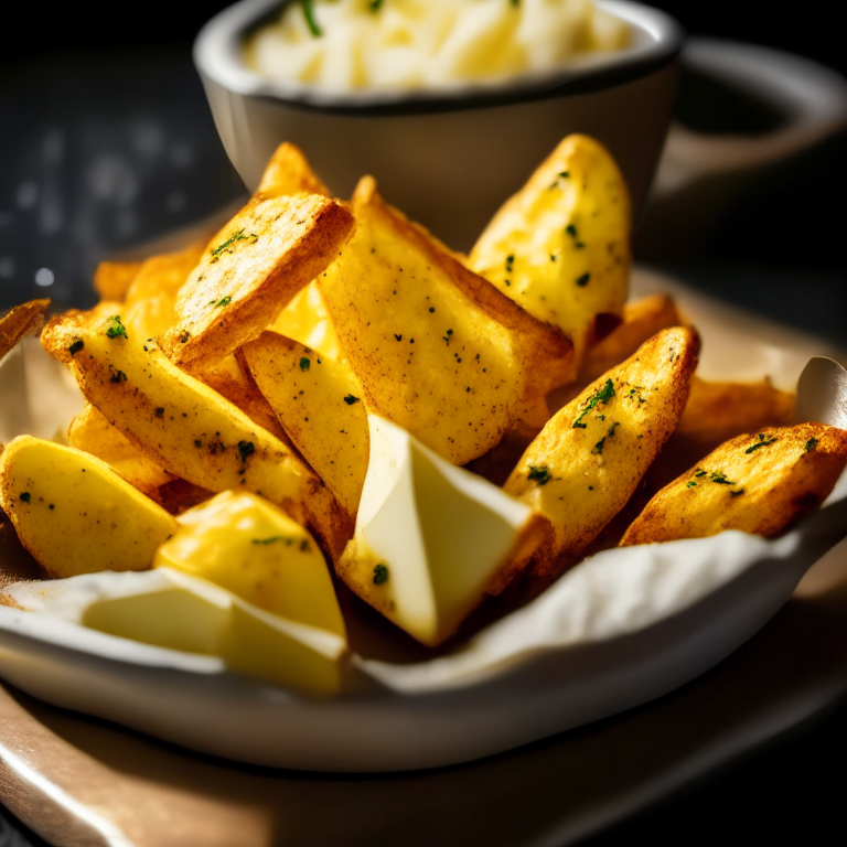 A plate of Oven-Baked Garlic Parmesan Potato Wedges, filling the frame, razor-sharp focus on every wedge, bright clear studio lighting, every part of the wedges in perfect focus