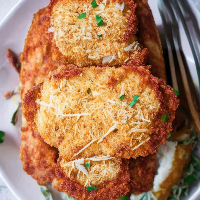 An Air Fryer Chicken Parmesan with Oven-Baked Garlic Bread filling the frame