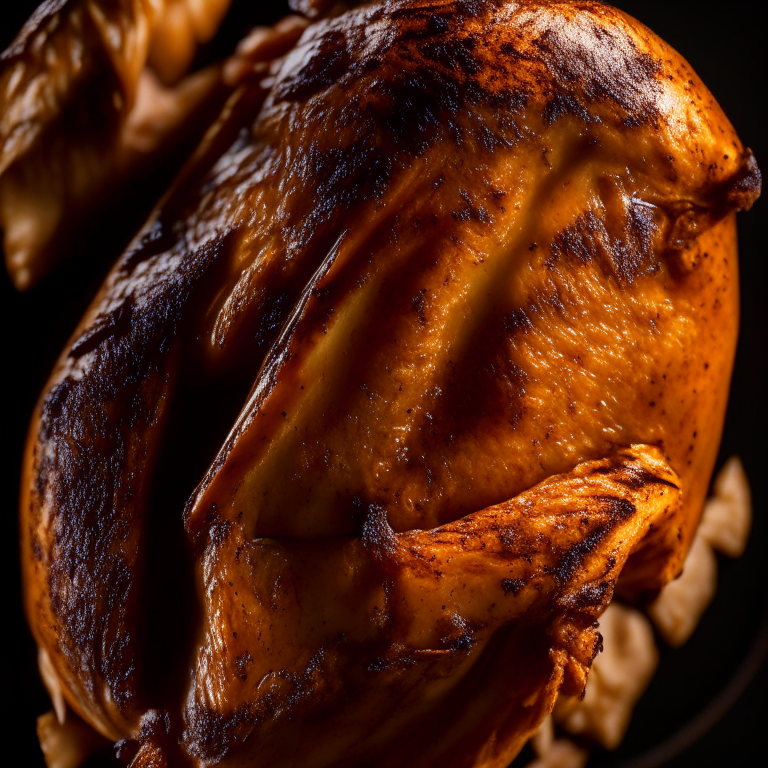 A close-up image filling the frame with air fryer turkey wings, razor-sharp focus showing every ridge and fold of the skin Bright, directional studio lighting from the left highlights the browning and crisping of the skin