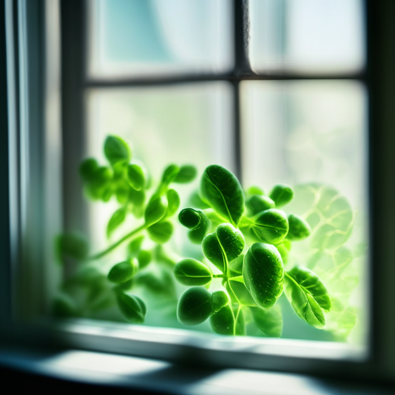 Oven baked minted peas, natural light from a window, zoomed in to fill the frame, razor sharp focus on the peas and mint leaves