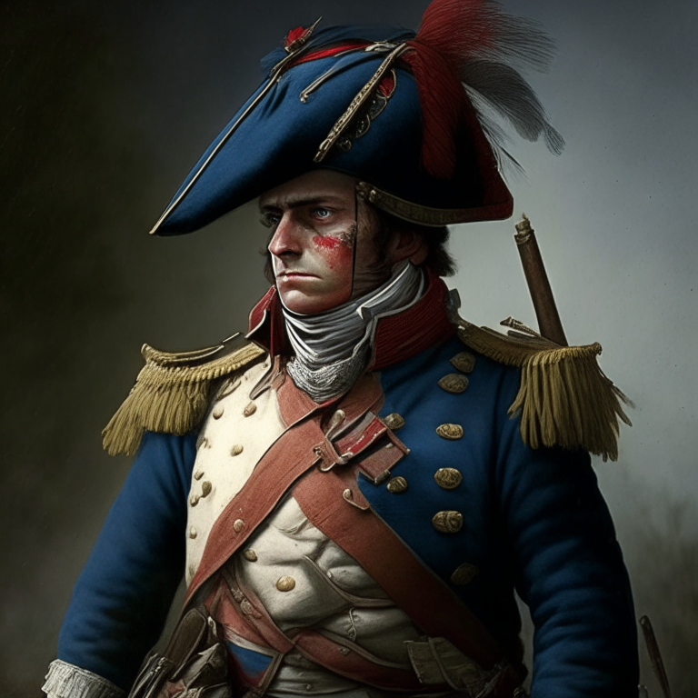 A French solider in the Napoleonic wars