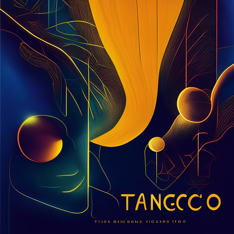 cover for an instrumental album with electronica, tango, organic and chill out styles, without text