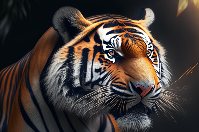 mighty bengal tiger, 8k, uhd