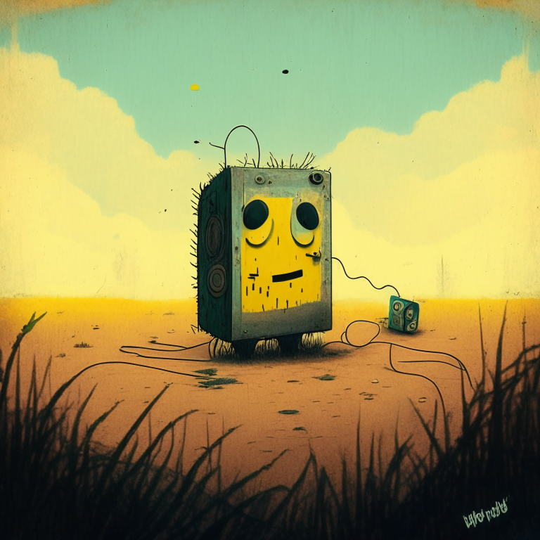 a lonely but energetic song about not wanting to be happy, folky electronic organic style
