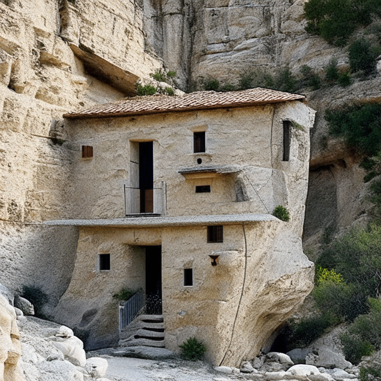 A house made of stone and rock in Spain