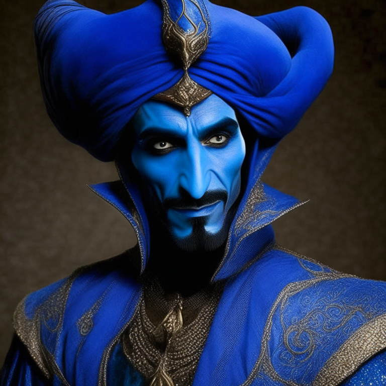 Jafar as blue prince from Cinderella