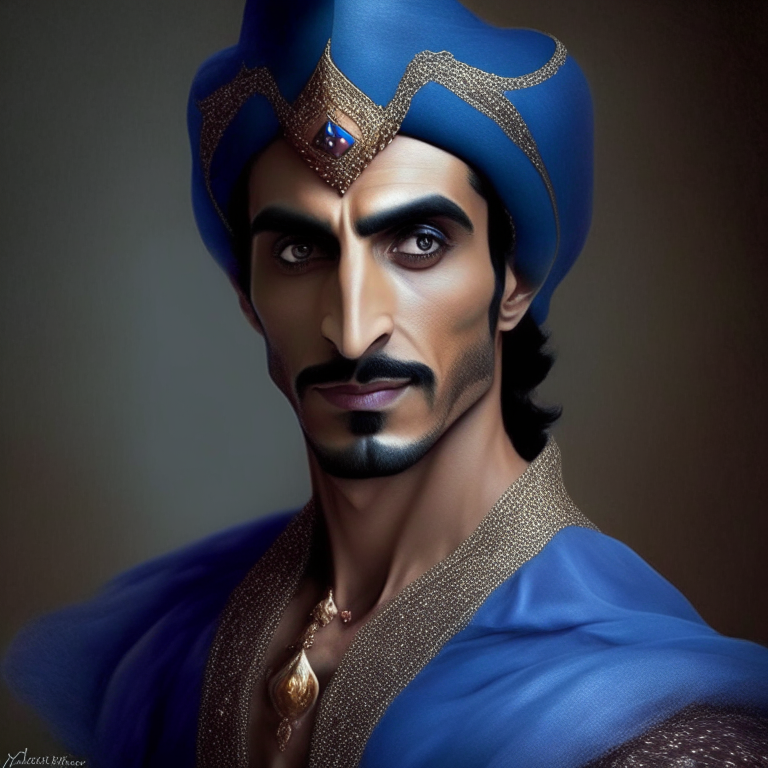 Jafar as  Cinderella in male version