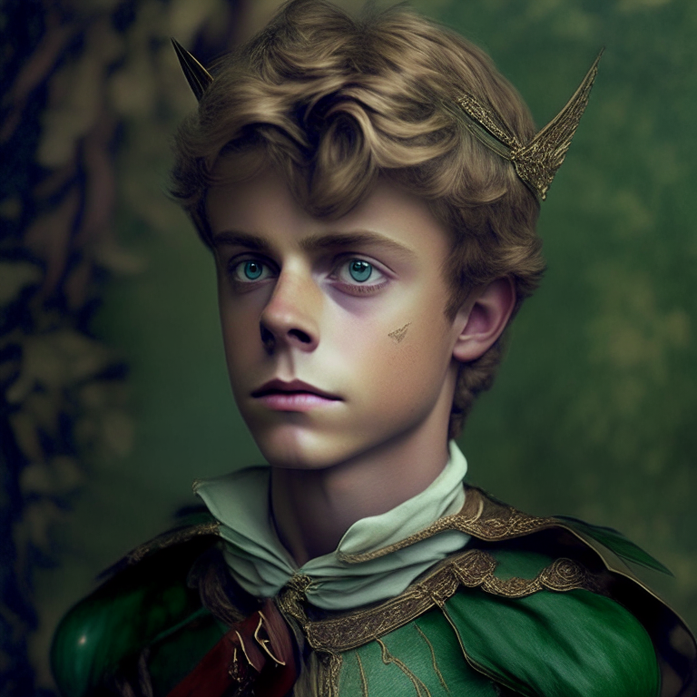 Prince Florian as Peter pan 