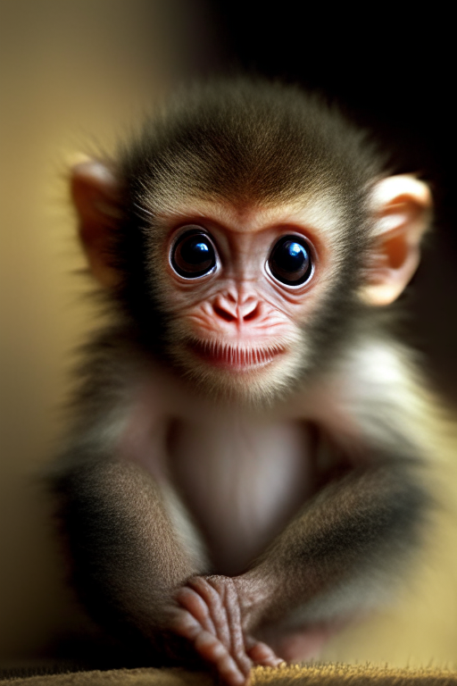 A baby monkey
