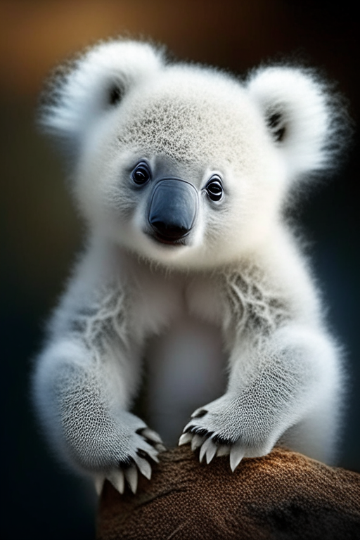 A baby polar koala
