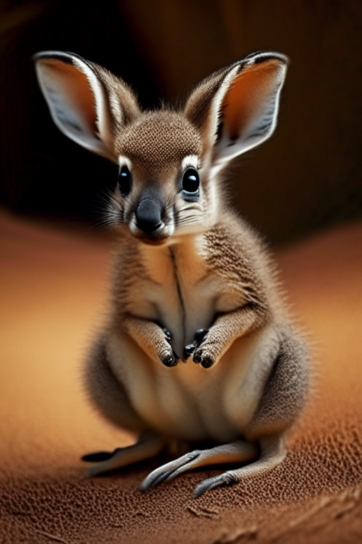 A baby kangaroo