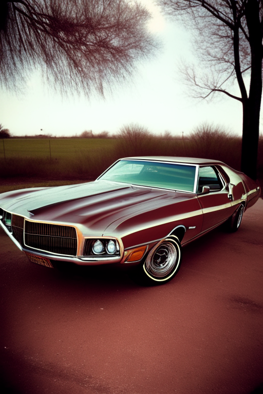 A sharpe photo of a 1971 Ford Thunderbird