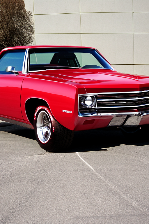 A photo of a red 1970 Chevrolet El Camino 