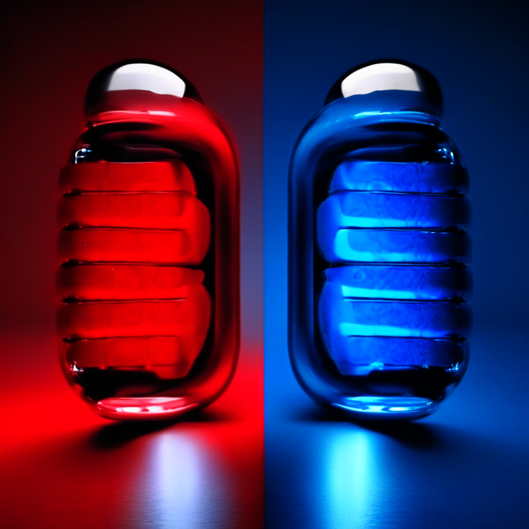 HD wallpaper: blue and red medication capsules, take the blue pill and take the red pill