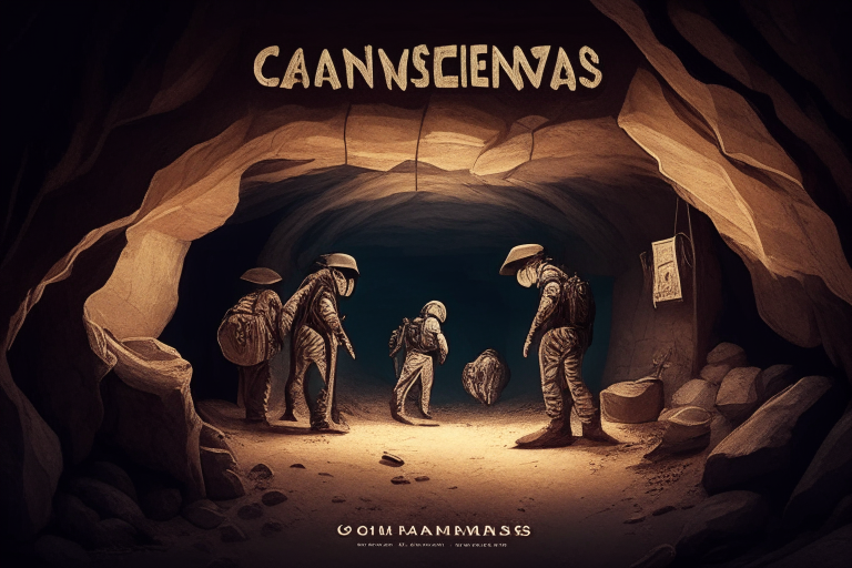 escondidos em cavernas