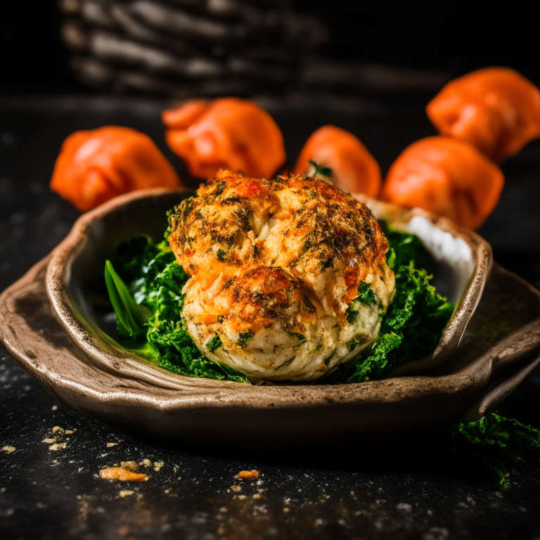 Stuffed Baked Shrimp with Crab and Spinach (Air Fryer and Oven), filling frame, bright studio lighting, razor sharp focus on shrimp, spinach and crab stuffing, ultra HD