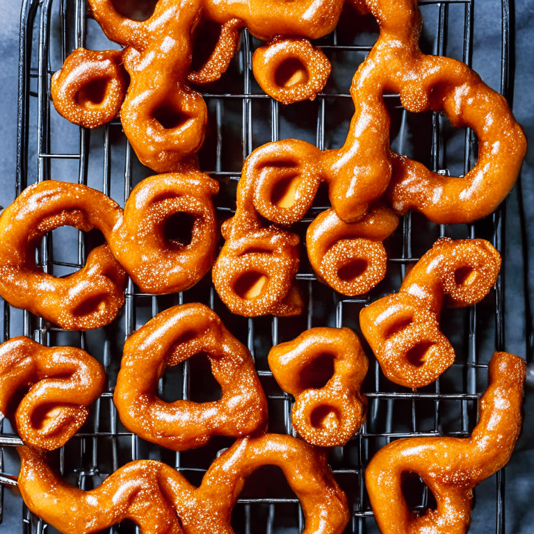 Air Fryer Cinnamon Sugar Pretzel Bites with Oven-Baked Salted Caramel Sauce filling frame, bright studio lighting, razor-sharp focus, from above