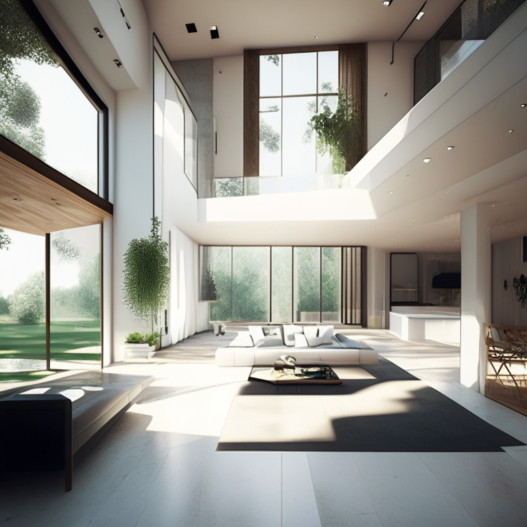 interior of a modern villa