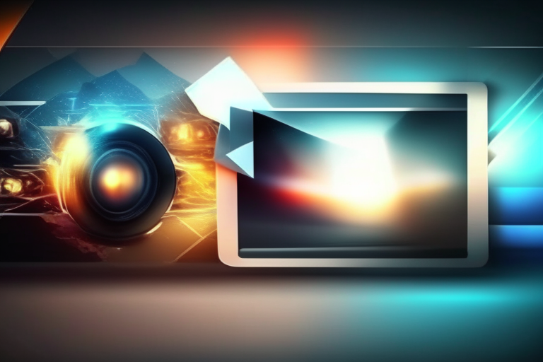 Make a video template for background with modern technology
