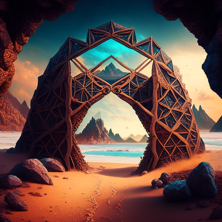 Armored nether portal lattice, mountain path, beach, circus theme