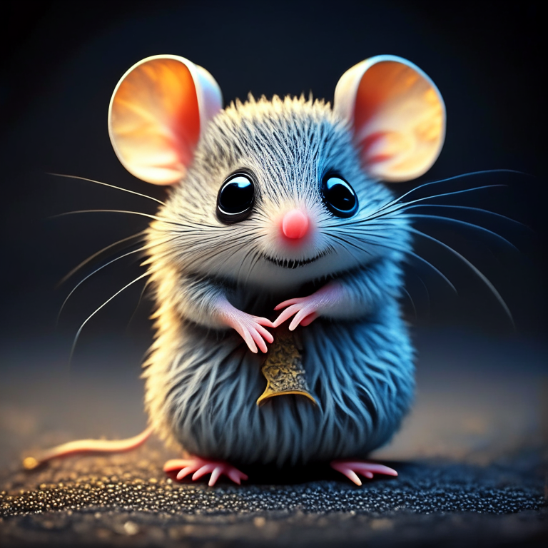 very cute tiny, small, cute rat, hold cheese rim lighting, adorable big eyes, small, chibi,  Miniature, acrylic painting Cinematic lighting, Intricate, Hyper detailed, 16k, Perfect lighting, Sharp focus, front view, award winning , trending on artstation, sharp focus, studio photo, intricate details, highly detailed, by greg rutkowski. masterpiece, concept art