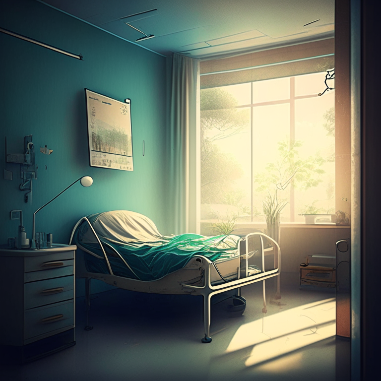 hospital room, therapy session, concepts of healing and recovery