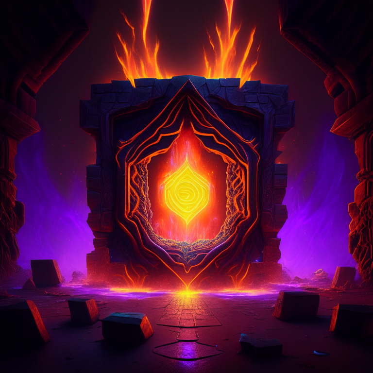 nether portal, magic, box factory, 8k, psychedelic
