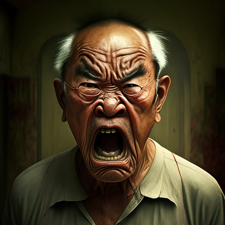 Angry Thai father