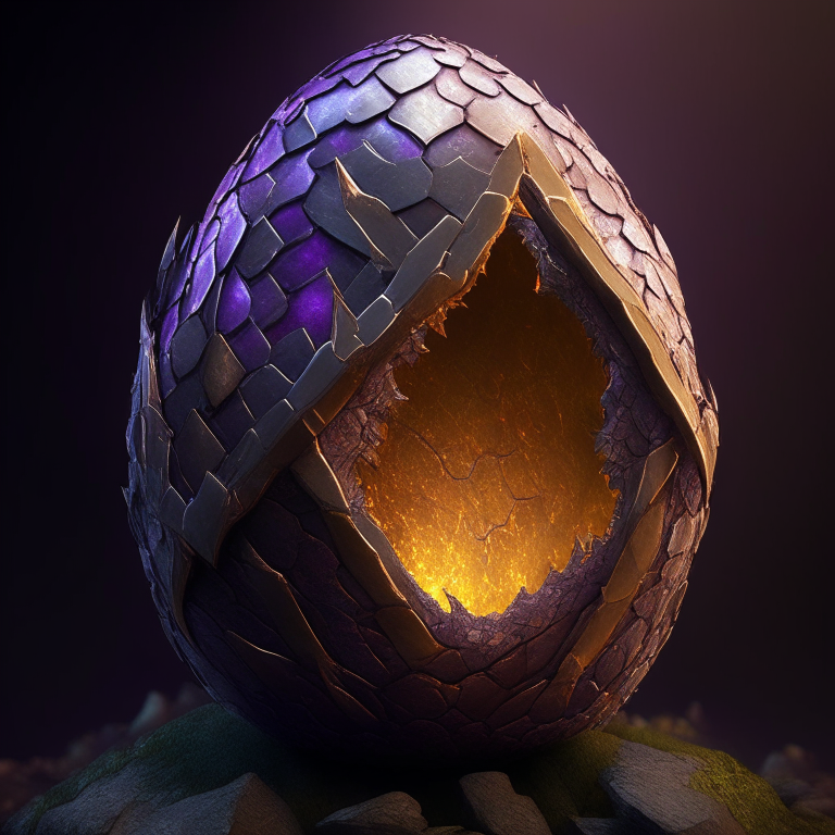 armored nether portal , dragon egg, dragon scales 8k, 