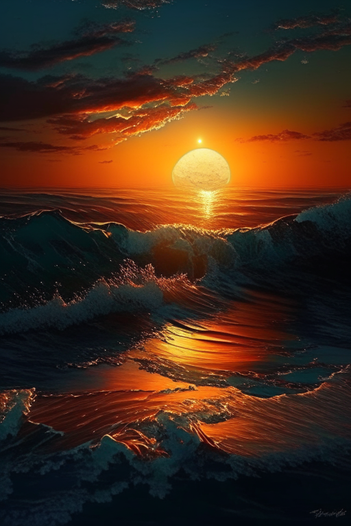 Una puesta de sol sobre el mar para celebrar un fin de semana feliz