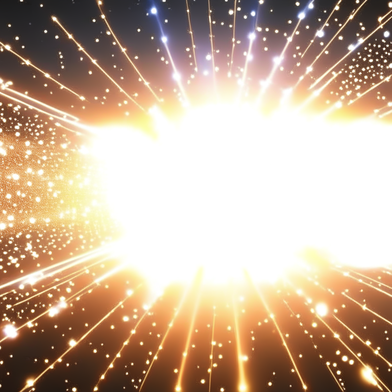 particles spinning in the universe towards the sun