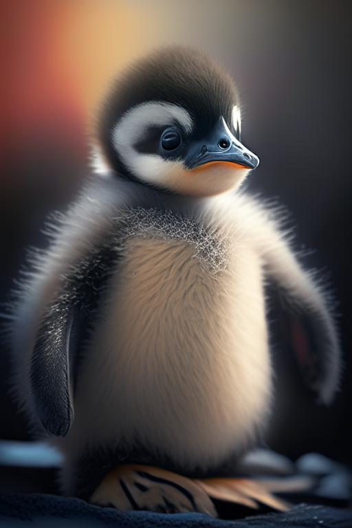 A baby penguin