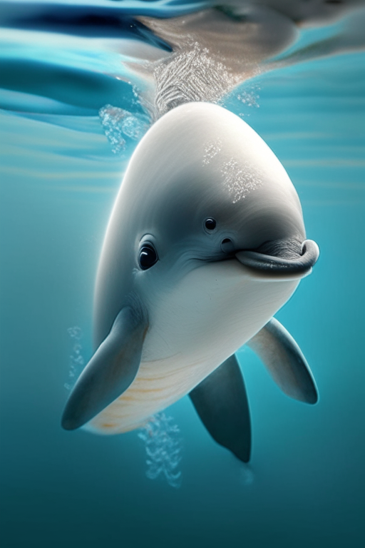 A baby dolphin